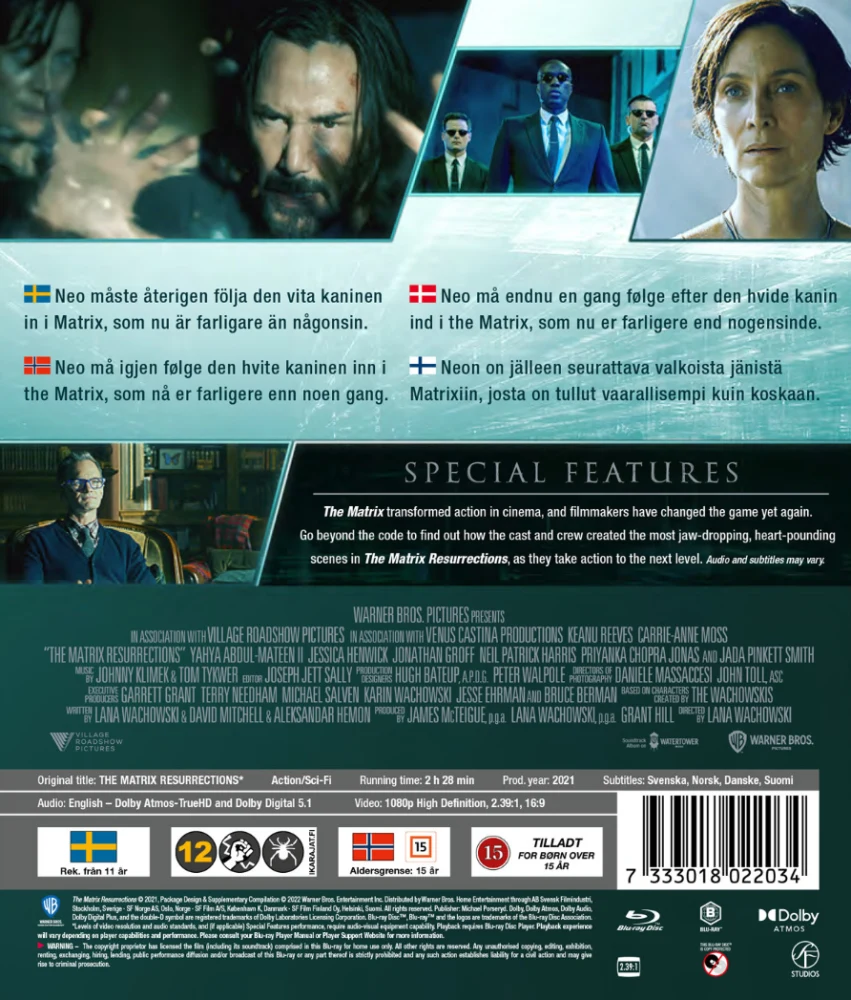 The Matrix Resurrections (Blu-ray) Keanu Reeves (2021)