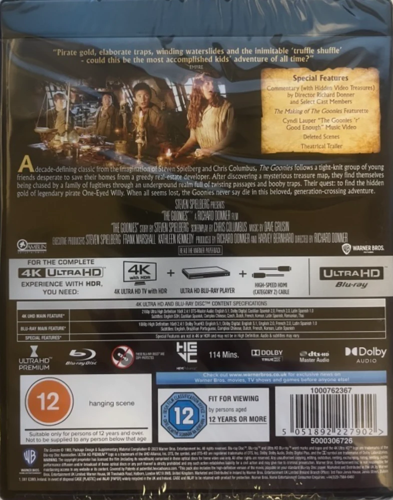 Arkajalat - The Goonies (4K Ultra HD + Blu-ray)