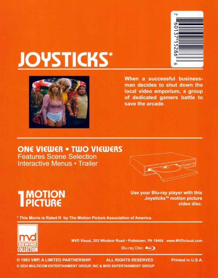 Video Blues - diskojengi  Joysticks [Collector's Edition] Blu-ray (Slipcover) Juliste mukana.