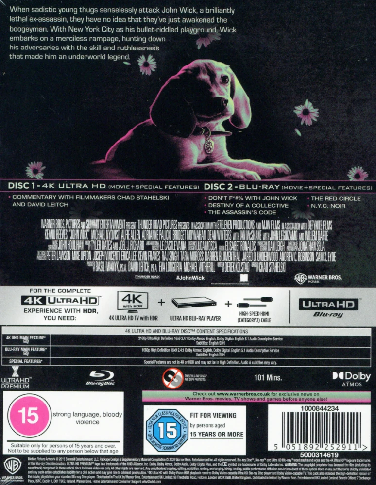 John Wick - Titans Of Cult Limited Edition (4K Ultra HD + Blu-Ray)