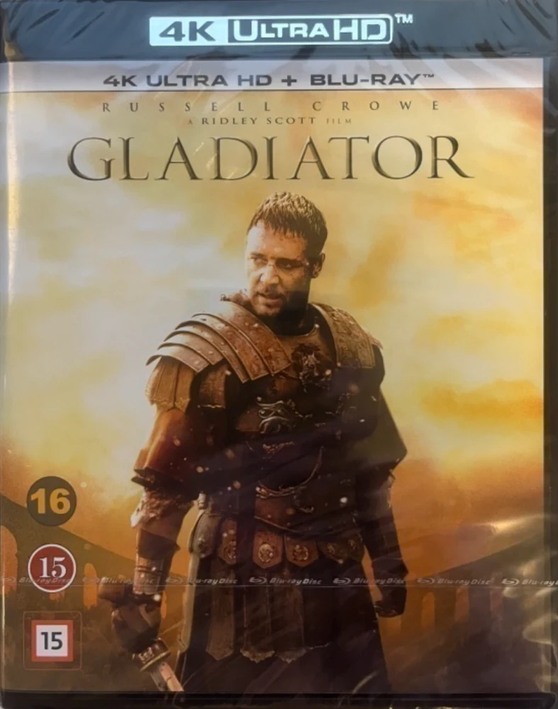 Gladiaattori - Gladiator (4K Ultra HD + Blu-ray) 2 Versiota: Teatteri leikkaus ja Extended cut