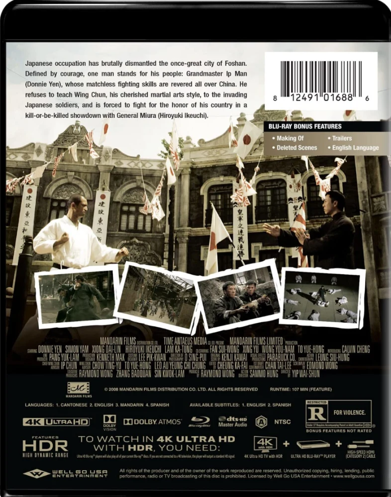 Ip Man / Yip Man [4K Ultra HD + Blu-ray] Slipcover