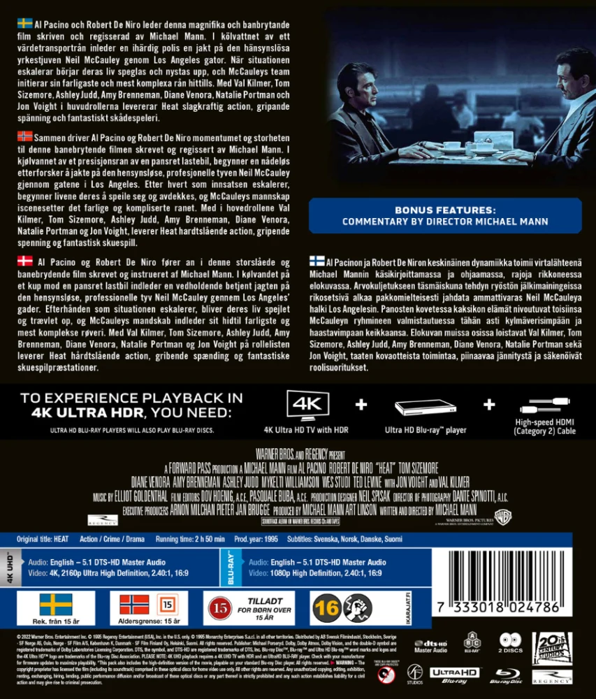 Heat - ajojahti (4K Ultra HD + Blu-ray)