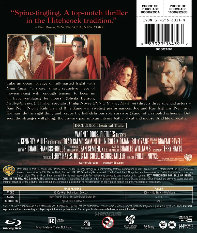 Rasvatyyni - Matka pelkoon (Blu-ray) Dead Calm
