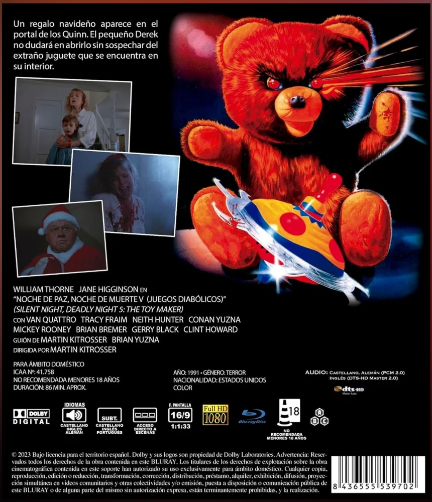 Silent Night, Deadly Night 5: The Toy Maker [Blu-ray] Silent Night Deadly Night - Part V