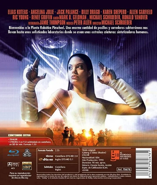 Cyborg 2 – robottisota Cyborg 2: Glass Shadow (Blu-ray) Mukana myös extroissa: Cyborg 3 elokuva