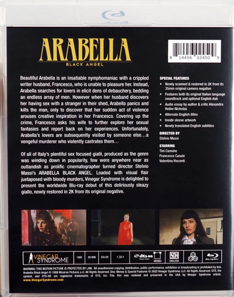 Forgotten Gialli: Volume 4 - BOX - Limited Edition (3 x Blu-ray) Vinegar Syndrome Exclusive / Arabella Black Angel / The Killer Is Still Among Us / The Sister of Ursula | Limited Edition Box Set / 6,000 copies