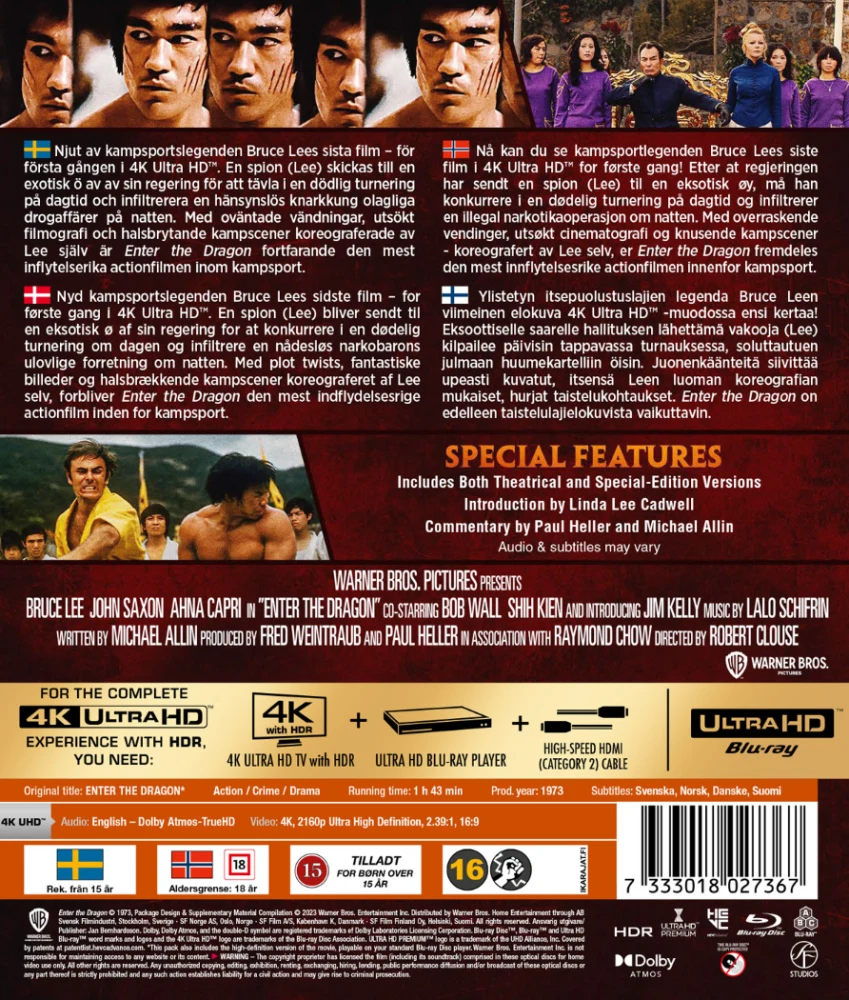 Enter the Dragon (4K Ultra HD) Lohikäärmeen kidassa