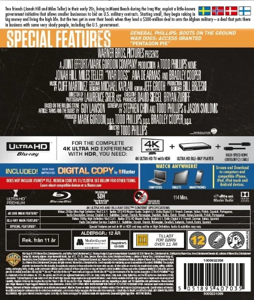 War Dogs (4K Ultra HD + Blu-ray)