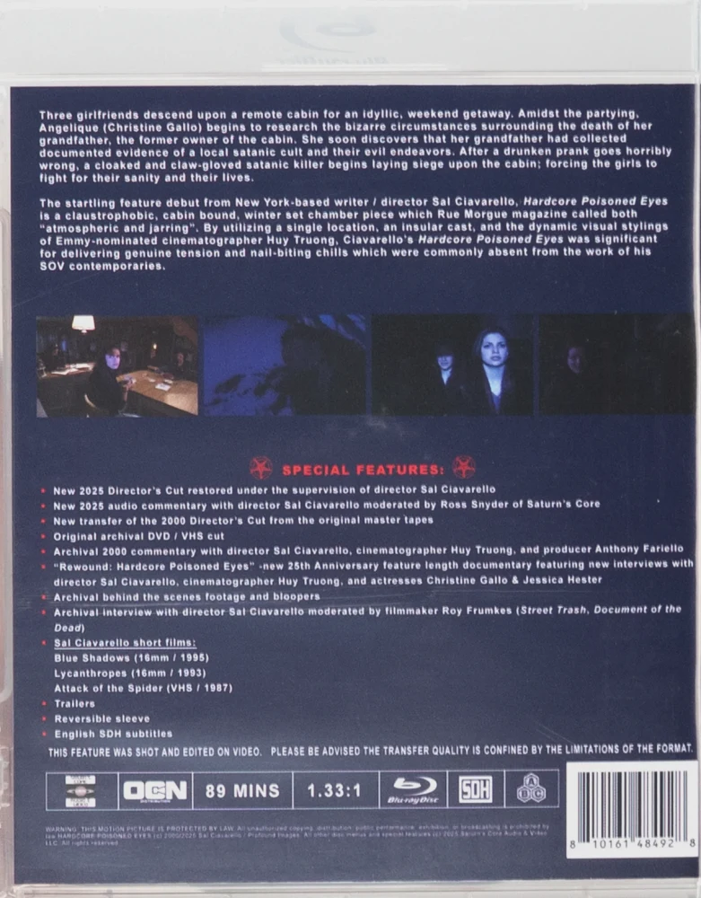 Hardcore Poisoned Eyes (Blu-ray) Limited Edition Slipcover (Saturn's Core)