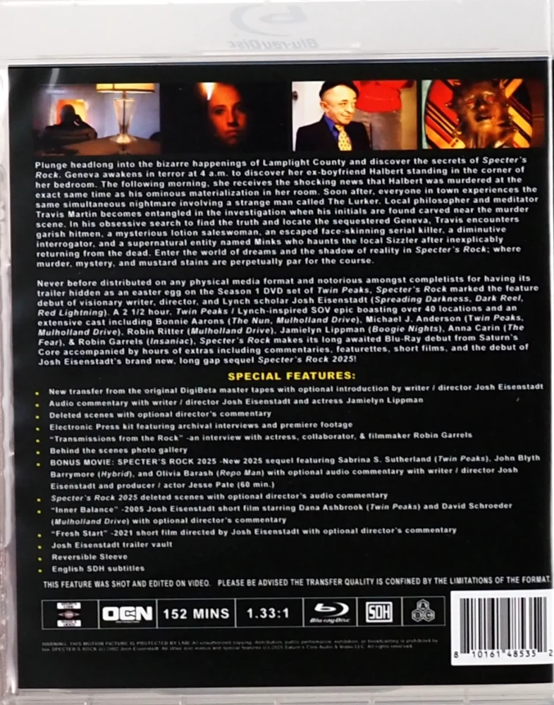 Specter's Rock (Blu-ray) Limited Edition Slipcover (Saturn's Core)