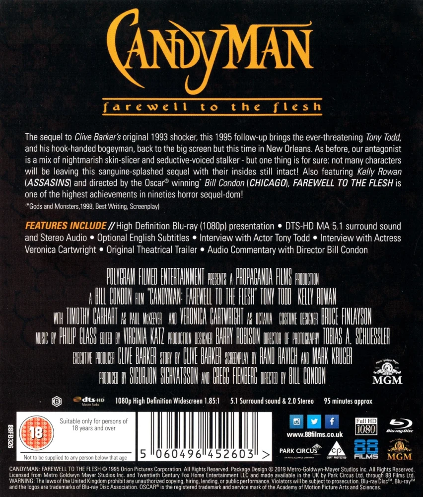 Candyman 2 / Candyman: Farewell to the Flesh (Blu-ray) Vihkonen
