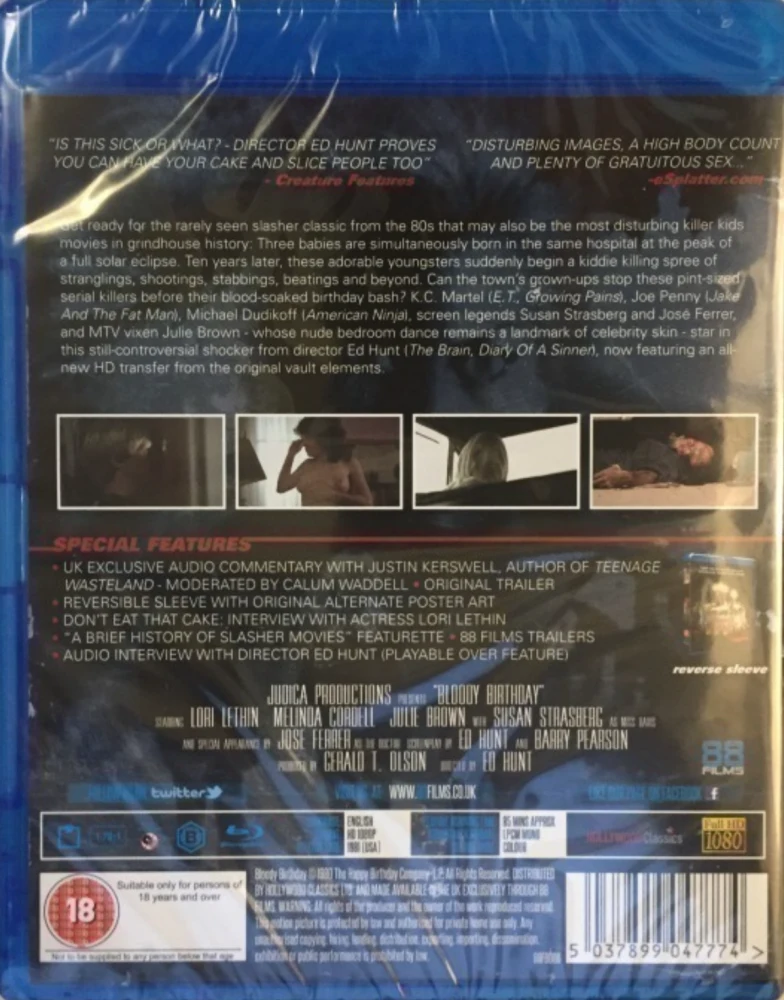 Bloody Birthday (Blu-ray) Extremely Disturbing (1981)