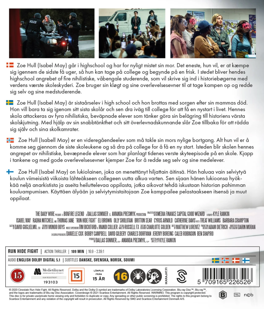 Run Hide Fight (Blu-ray) Radha Mitchell, Thomas Jane