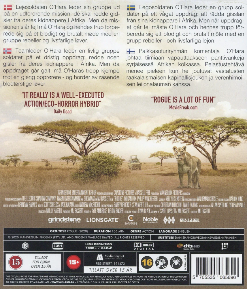 Rogue (Blu-ray) Megan Fox (2020)