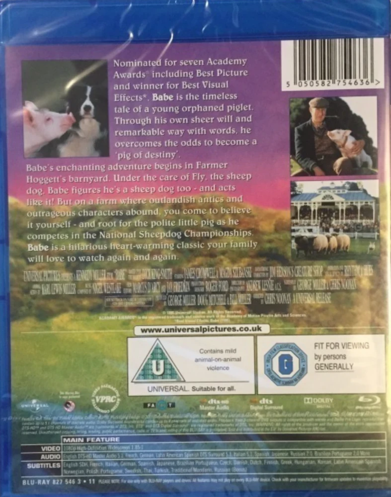 Babe - Urhea Possu / Babe - A Little Pig Goes a Long Way (Blu-ray)