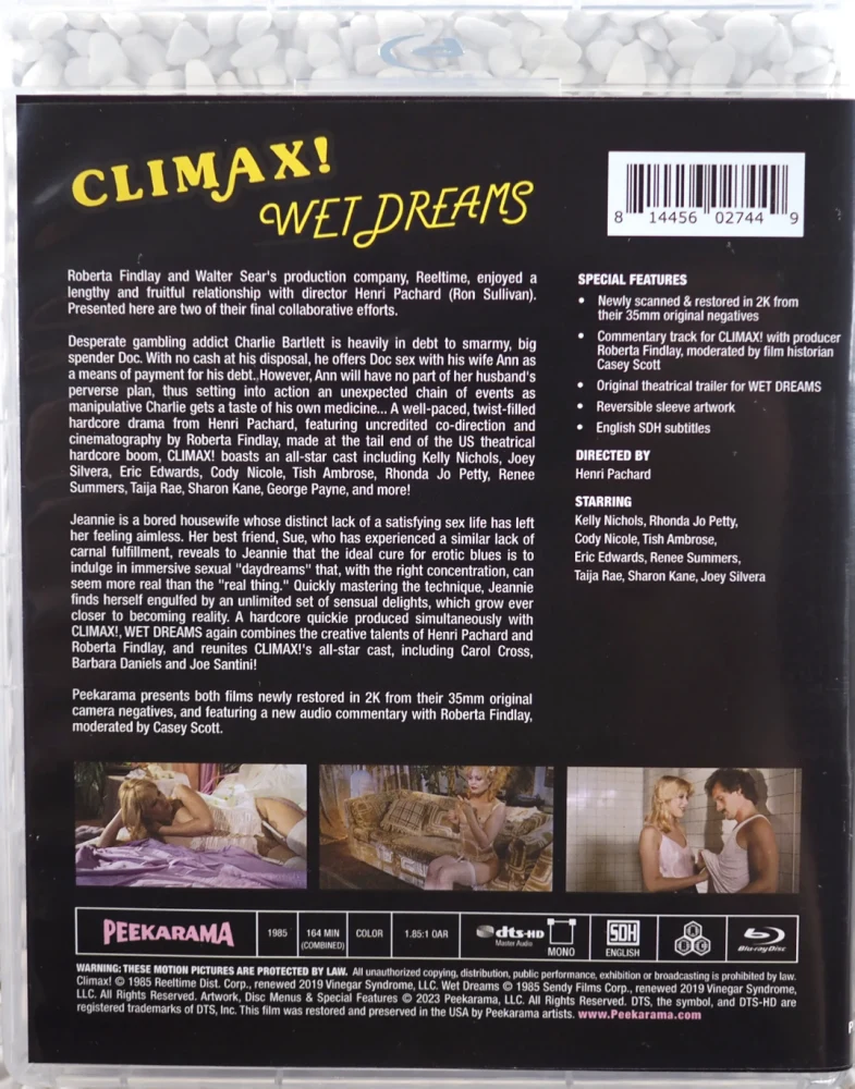 Climax! / Wet Dreams - Limited Edition Slipcover (Blu-ray) Peekarama