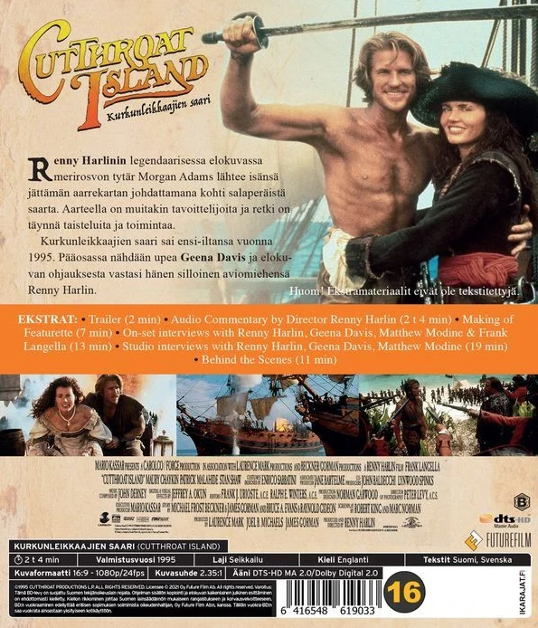 Kurkunleikkaajien saari - Cutthroat Island (Blu-ray)