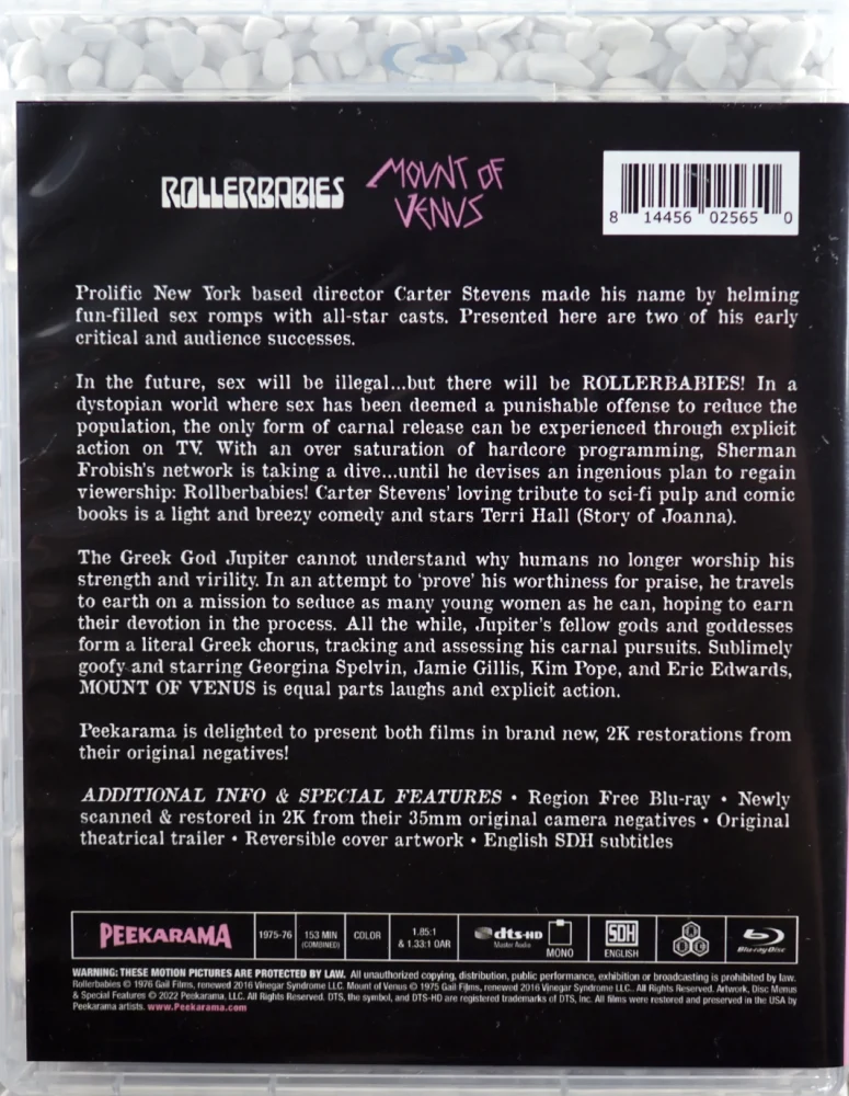 Rollerbabies / Mount of Venus - Limited Edition Slipcover (Blu-ray) Peekarama