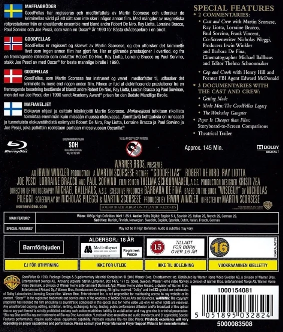 Mafiaveljet - Goodfellas (1990) Blu-ray