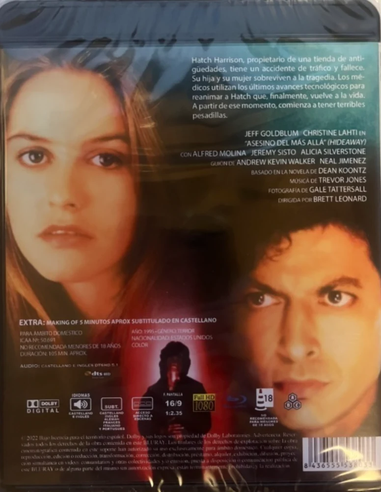 Hideaway (1995) Jeff Goldblum, Alicia Silverstone (Blu-ray)