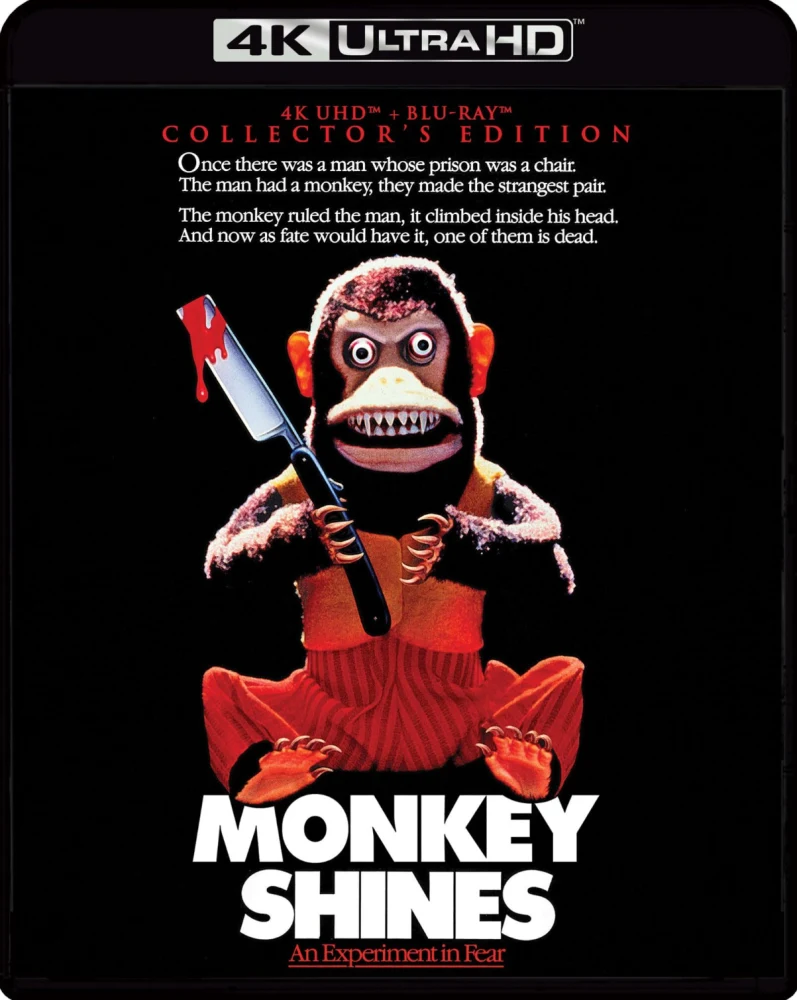 Monkey Shines - Collector's Edition (4K Ultra HD + Blu-ray) Slipcover