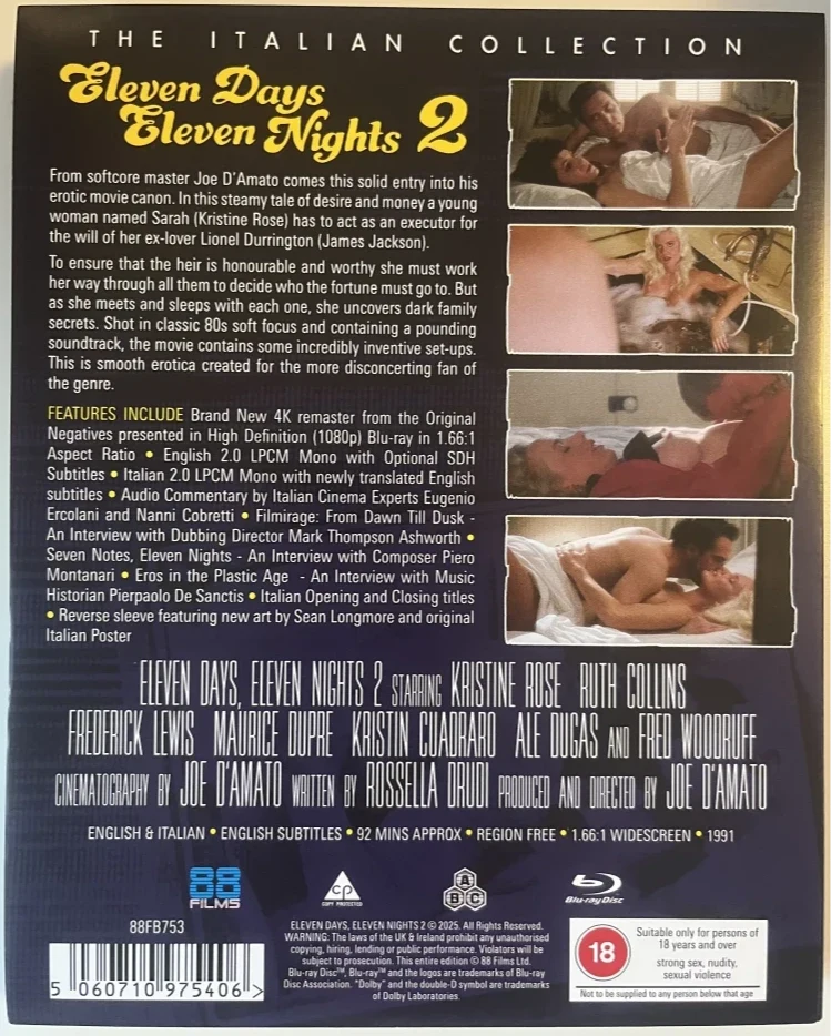 Eleven Days, Eleven Nights 2 - Limited Edition Slipcase (Blu-ray) The Italian Collection #54 (Vihkonen)