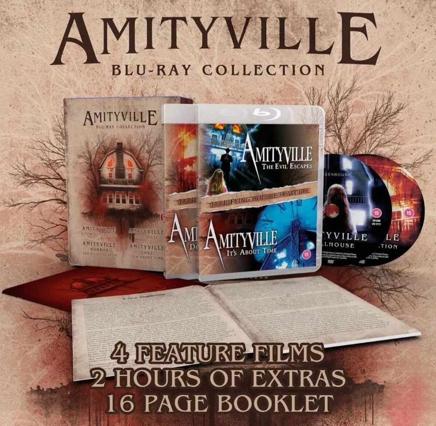 Amityville Blu-Ray Collection (4x Blu-ray) The Evil Escapes - Talo, jonka jumala unohti / It’s About Time - Amityville 1992 - aika on tullut / A New Generation - Amityville - uusi sukupolvi / Dollhouse