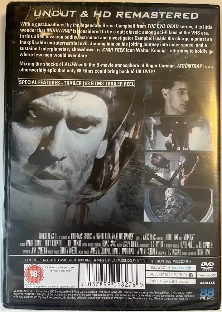 Moontrap [DVD] UNCUT (Bruce Campbell) 1989 (88Films)
