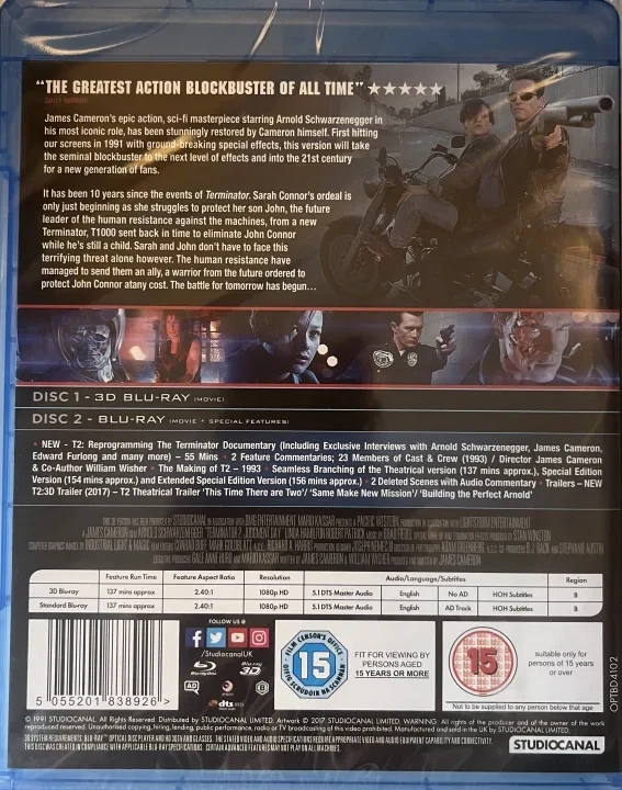 Terminator 2 - Judgment Day (3D Blu-ray + Blu-ray)