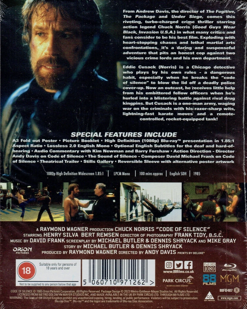 Code of Silence - Vaikenemisen laki - Limited Edition (Blu-ray) Slipcase + Vihkonen + Juliste