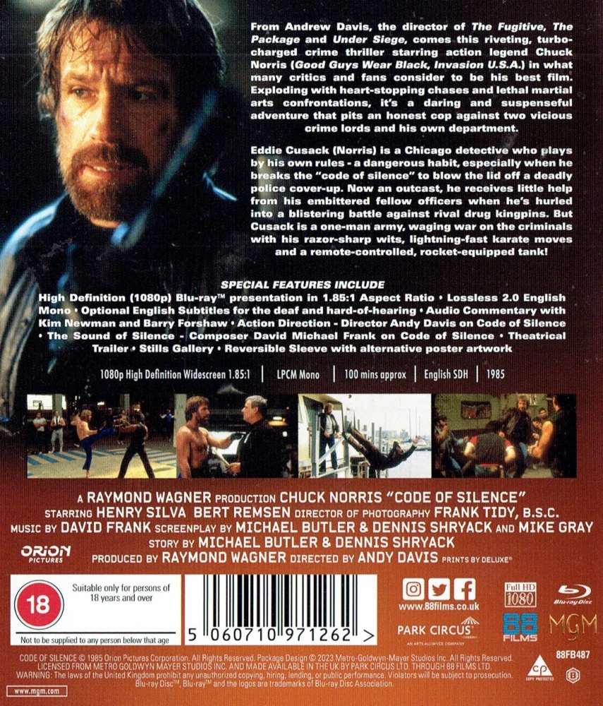 Code of Silence - Vaikenemisen laki - Limited Edition (Blu-ray) Slipcase + Vihkonen + Juliste