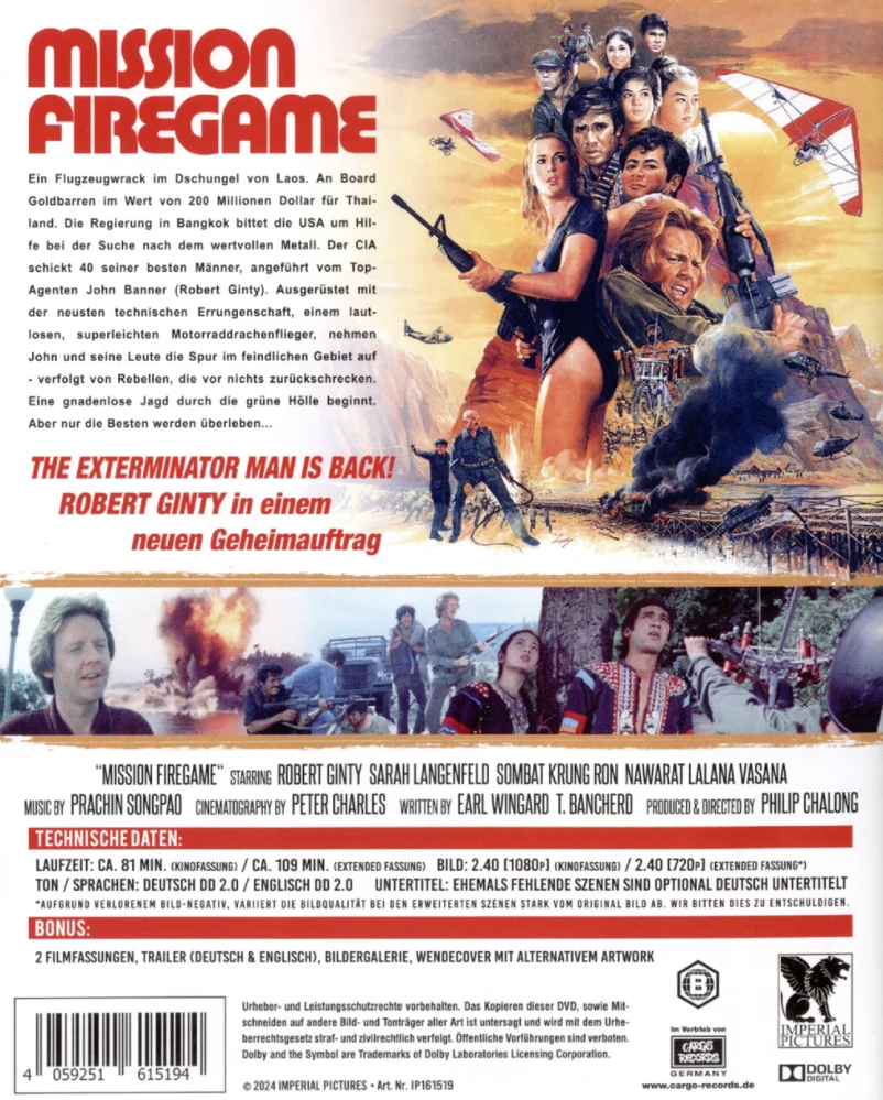 Fire Game - kultakaappaus (Blu-ray) Gold Raiders (Mission Firegame) Exterminator-Man is back!