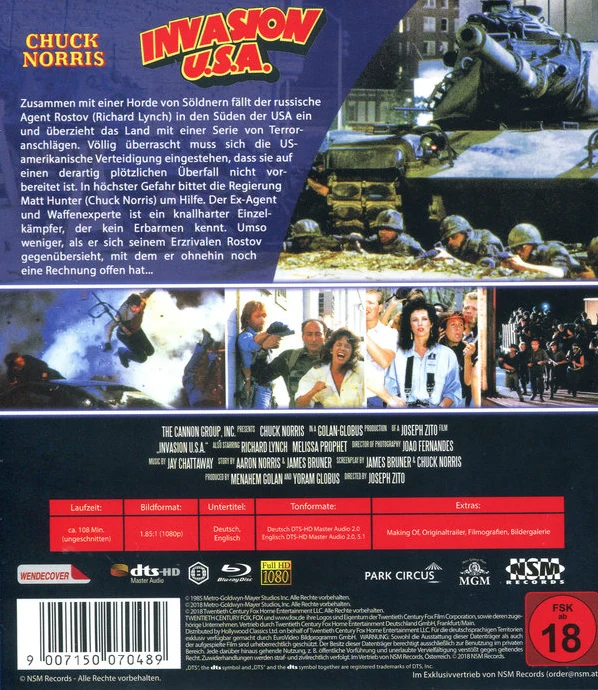 Invasion U.S.A. (Blu-ray) Chuck Norris (1985)