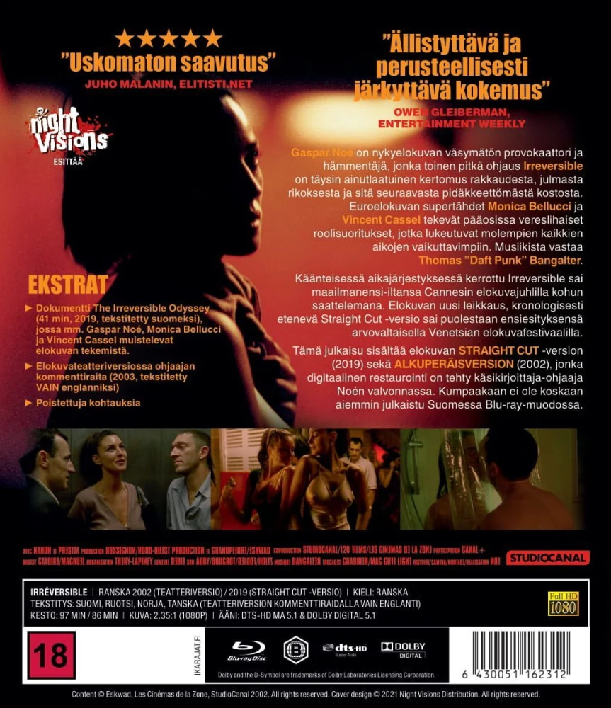 Irreversible Original - Straight Cut (Blu-ray)