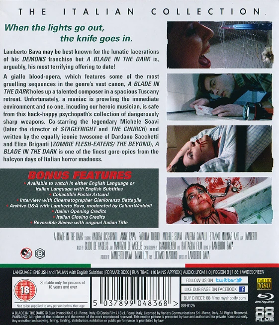 A Blade in the Dark - La casa con la scala nel buio / The Italian Collection #6 (Blu-ray) ohjaus Lamberto Bava