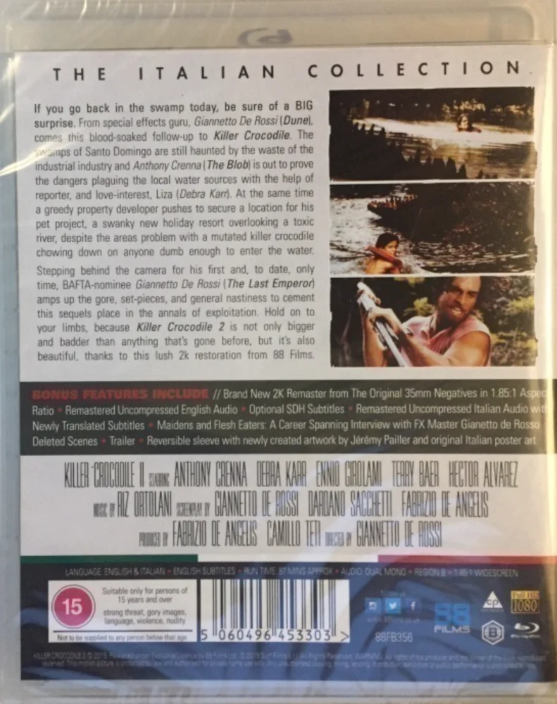 Tappaja Krokotiili 2 - Killer Crocodile 2 (Blu-ray) The Italian Collection 51#