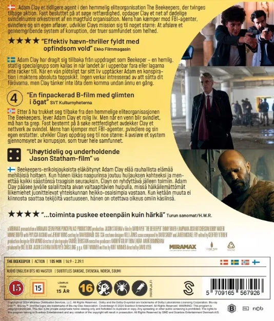 The Beekeeper (Blu-ray) Jason Statham (2024)