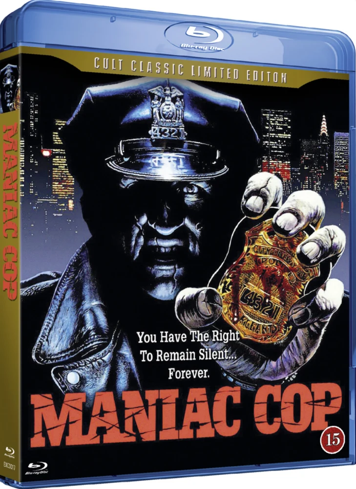 Maniac Cop - Mielipuoli kyttä (Blu-ray) Mukana juliste ja neljä postikorttia. Cult Classic Limited Edition