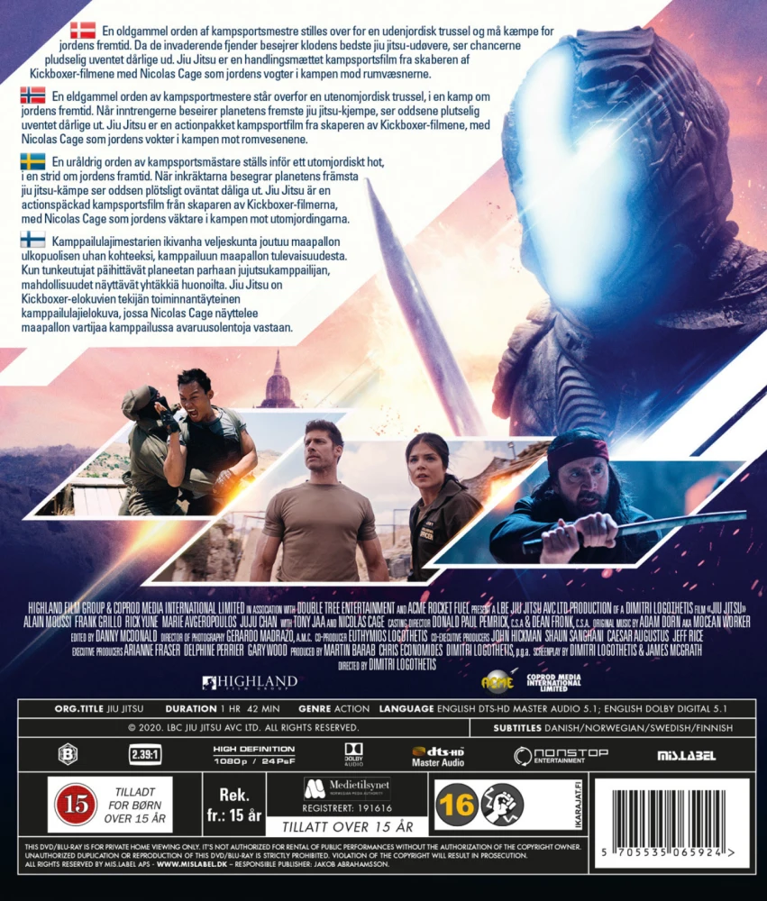 Jiu Jitsu (Blu-ray) Nicolas Cage, Tony Jaa (2020)