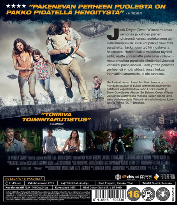 No Escape - Ei pakotietä (Blu-ray)