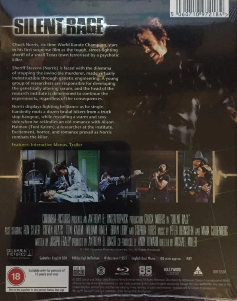 Mieletön raivo - Silent Rage - Limited Edition Slipcase (Blu-ray)