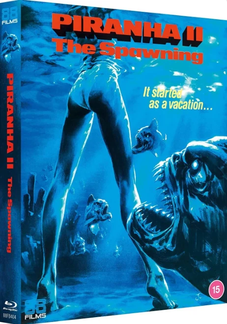 Lentävät tappajat - Piranha II: The Spawning - Limited Edition (Blu-ray)  Slipcase + Juliste
