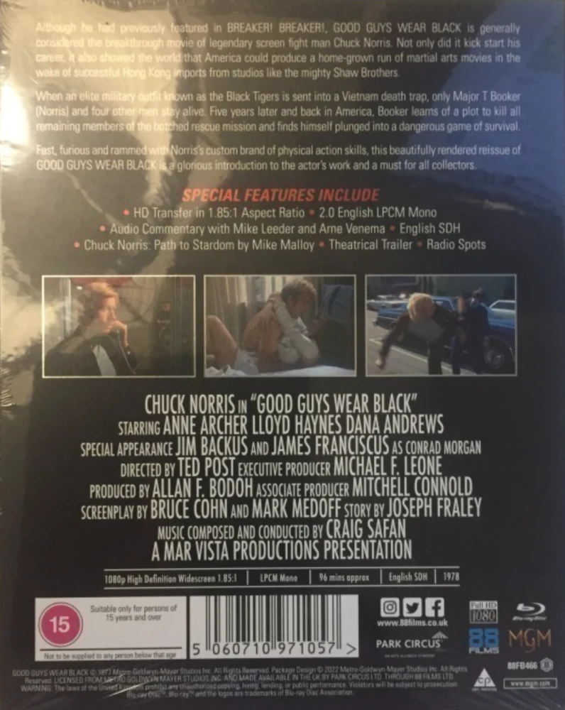 Mustat tiikerit - Good Guys Wear Black - Limited Edition (Blu-ray) Slipcase