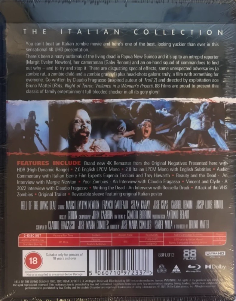 Hell of the Living Dead - The Italian Collection 35# AKA Virus - Zombie Creeping Flesh (4K Ultra HD + Blu-ray)