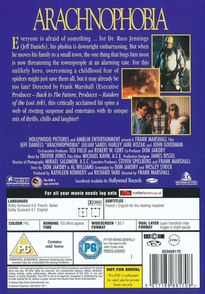 Araknofobia / Arachnophobia (DVD)