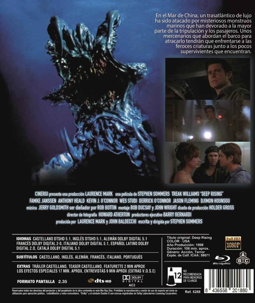Deep Rising – Uhka Syvyyksistä (1998) Blu-ray