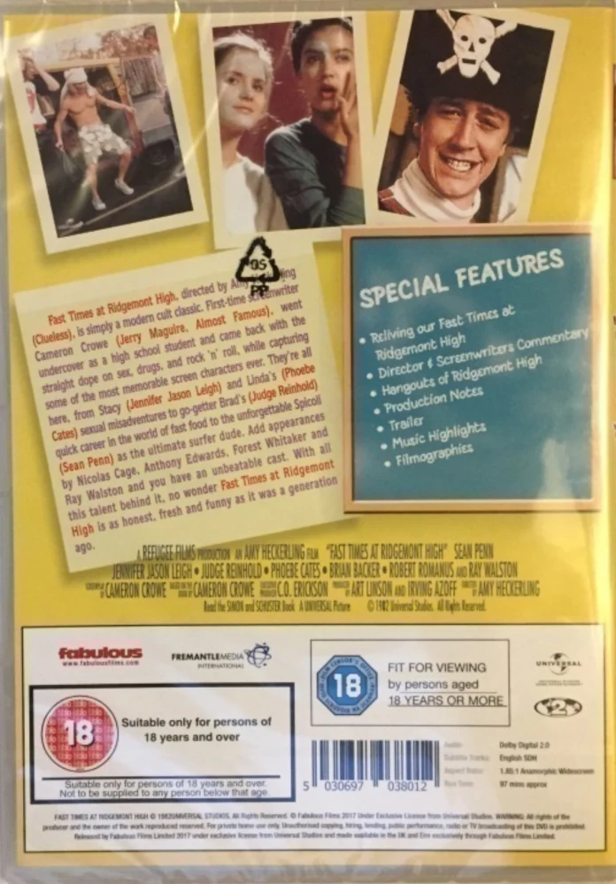 Kuumat Kinkut - Fast Times at Ridgemont High (DVD) 1982