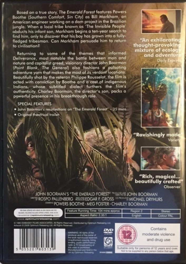 Smaragdimetsä - Emerald Forest (DVD)