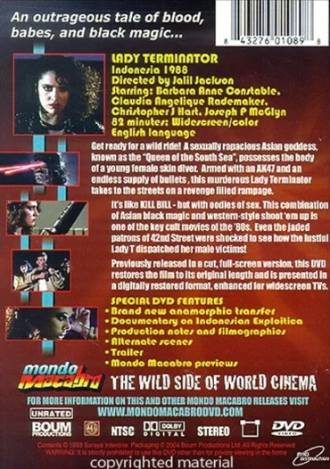 Lady Terminator (DVD) Mondo Macabro (Original title: Pembalasan Ratu Pantai Selatan)